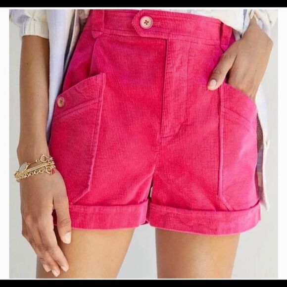 Unbranded Pants - Anthropologie Corduroy Shorts Pink